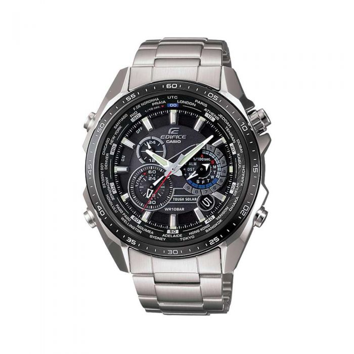 Đồng Hồ Casio EQS-500DB-1A1DR Nam Lịch Thứ Ngày 46mm